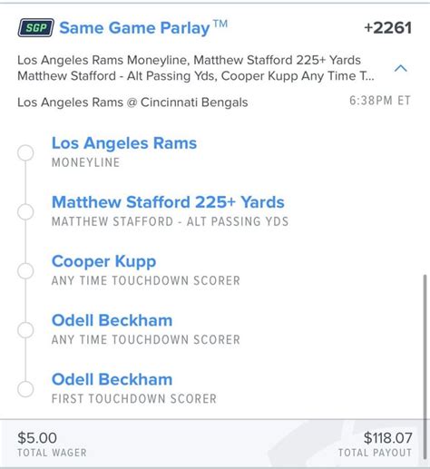 fanduel parlay picks.